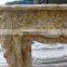 High Quality Hand Carved Beige Travertine Fireplace Mantel