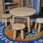 Alibaba fiberglass top Ash leg samll coffee table home side table Small round table for kids#SP-P009