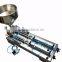 Pneumatic paste liquid filling machine for cream shampoo cosmetic vials