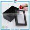 Guangzhou cicipack wholesale black paper carton with clear widow magnetic gift box promotion