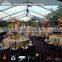 15x30m Used transparent marquee tent with chairs and tables accessories for sale