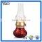 Antique plastic blowing control USB charging led kerosene lamp, Retro electrical table LED kerosene lamp