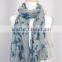 Butterfly printed Infinity voile scarf