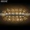 Crystal Chandelier Luxury with Fabric Lampshades, 18 Candle bulbs Cristal Chandelier MD32011
