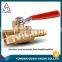 1/4 inch gas valve with brass body for gas soleniod nipple NPT threaded connection with brass gas valve