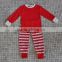 wholesale long sleeve baby girls reindeer embroidery polka dot Christmas cotton boutique outfits