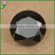 Wuzhou european machine cut round faceted nano black spinel, black spinel stone