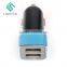 Potable Dual USB Car Charger For iPhone iPad 5V