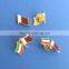 Wholesale custom qatar national day magnet flag pin badge