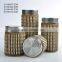 Set of 4 high quality straw braid bottle with reasonable price