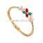 2015 new 18k Thick gold bracelet opal crystal bracelet and horse eyes crystal bracelet