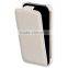 Hot selling white leather mobile phone cover pouch in Dongguan