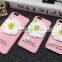 Samco Popular Women Girls Unique 3D Daisy Flower Design Mirror Mobile Phone Case for iPhone 6