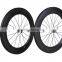100% Hand Build Bicycle Wheels 700c Carbon Bike Wheels 700c 88mm Clincher, 700C 88mm Clincher Carbon Wheelset Road Bicycle