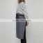 grey cotton canvas half apron with Pockets for women made to order