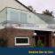 Clear toughened deck railing glass panels