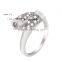 Unique Design Fashion Jewelry Clear Rhinestone Promise Ring for Couples