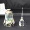 metal lipping perfume bottle with flower cap