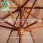 Beautiful indonesia hard wood parasol outdoor beach parasol umbrellas