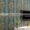 European Pastoral Wallpaper Stripes 3D Non-woven Wallpaper Concrete Wall