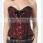 On sale overbust corset waist training top dance club corsets with Lace up