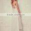 White Sexy Straps Neck Sweetheart Maxi Dresses for Women