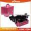 Factory Price Sunrise Pink Mini Compact Expandable Makeup Train Case
