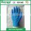 9" blue color powder free disposable nitrile gloves for dental use