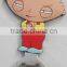 custom lovely baby shape metal bottle opener with pvc coats
