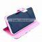 Colourful painted wallet flip cover with card slot for iphone 5