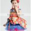 K136 New Arrival chinese style spaghetti strap knee length ball gown pageant dresses for little girls