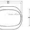 Asymmetric cob glass lens for street light(106-9)