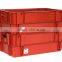 650*400*230mm Plastic 180 Degree Stack Nest Container