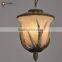 America Style polyresin buckhorn pendant lamp glass pendant light fixture for home decor simple coffee bar and restaurant