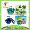 Folding canvas shopping basket
