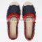 denim upper cheap casual shoes jute sole espadrilles fancy fashion shoe ladies flat loafer shoes espadrille