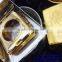 high quality mirror effect gold housing for apple watch, 24k real gold housing with shiny diamond for apple watch