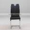 Hot sale C601 good PU seat and backrest with chrome handle and legs dining chair