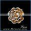 cheap fashion jewelry flower pattern crystal button for accessory