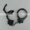 Cheap black cuffs plastic toy handcuffs uniform cuffs