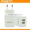 wholesale high speed 5v 2.1a dual micro usb wall travel home universal mobile phone charger