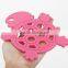 Cute turtle shaped eco-friendly silicone plate mat