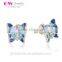 Silver 925 All Types Of New Design Custom Made Enamel Wholesale Earrings