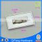 Fashion embossing rectangle metal name plate with black Q-2206