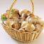 fruit and vegetable wicker basket with handle