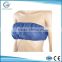 Disposable black and blue PP non woven massage/spa salon bra with elastic