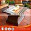 Square Magnesia outdoor Gas Fire Pit/outdoor fire pits