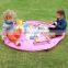 Kids Play Mat Folds Up Quickly & Easily Storage Bag For Toys Canvas Toy Storage Bag