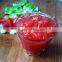 Vat of fresh canned tomato paste, tomato sauce