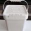 18 Liter food grade Plastic square bucket Sauqre pail for packing 4.5 gallon bucket